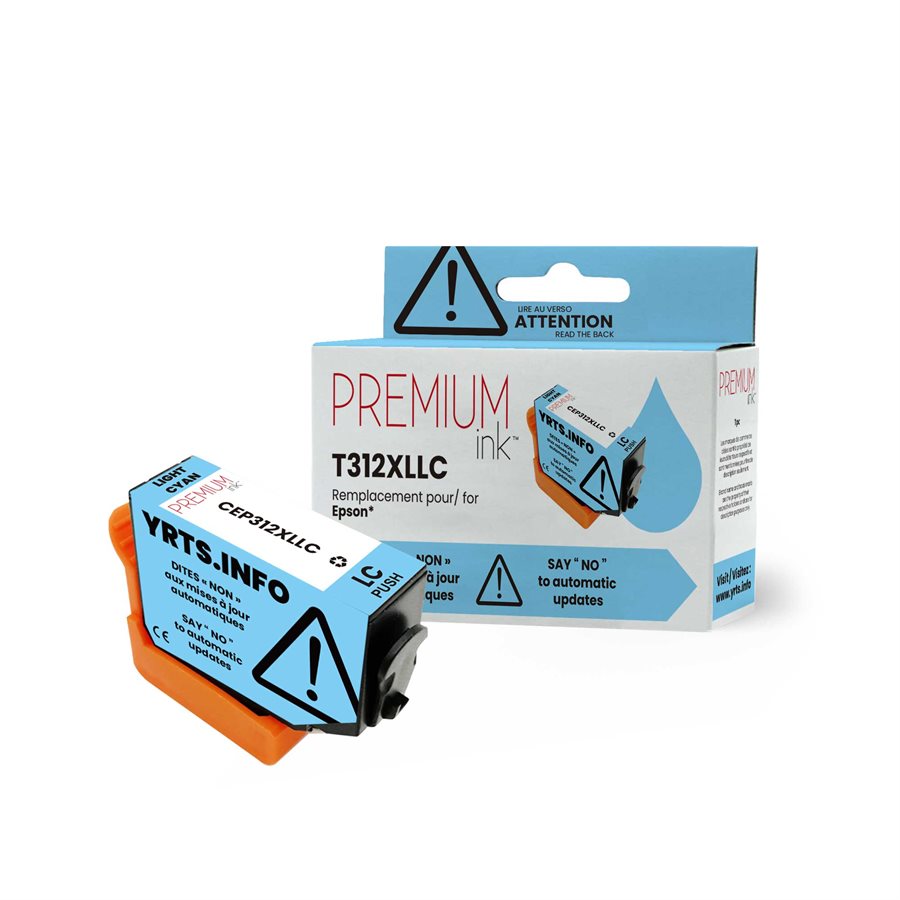 Encre alternative premium YRTS cyan clair pour Epson T312XL520