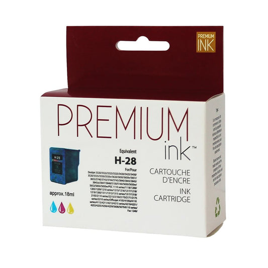 Encre couleur premium reconditionnée HP n° 28 C8728A