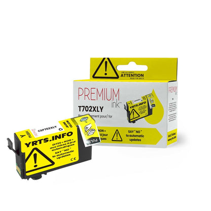 Encre alternative premium Epson T702XL YRTS jaune 950 pages