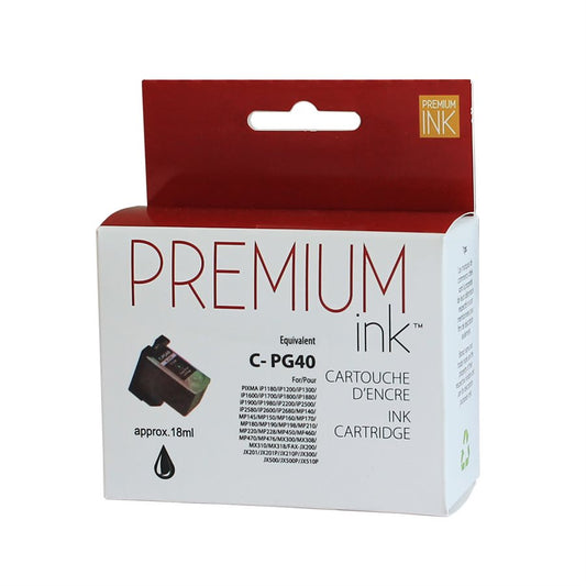 Canon  PG40 Reman Black Premium Ink
