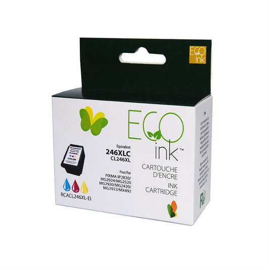 Encre couleur EcoInk reconditionnée Canon CL246XL