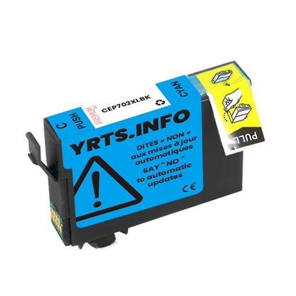 Epson T702XL Alternative Premium Ink YRTS Cyan 950 pages