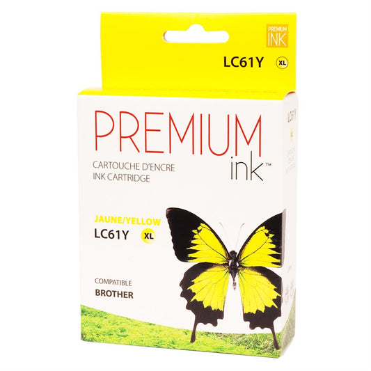 Brother LC61XL Alternative Yellow Premium Ink