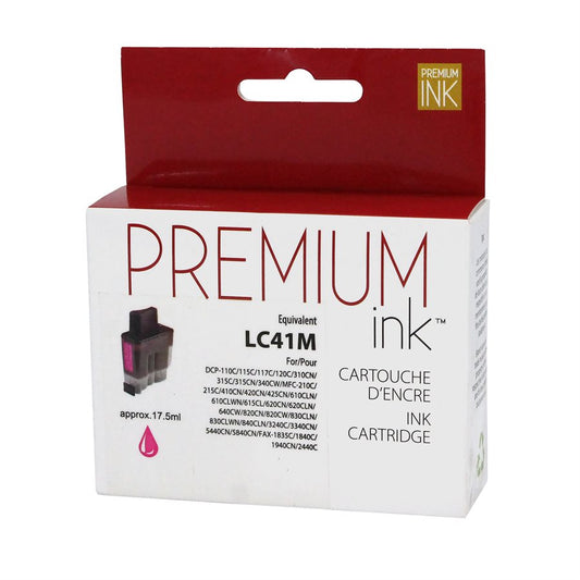Brother LC41 Alternative Magenta Premium Ink
