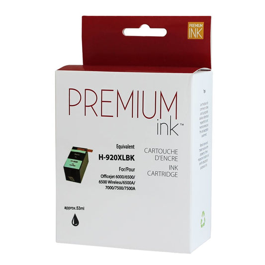 Encre noire alternative HP n° 920XL CD975A de qualité supérieure XL 49 ml