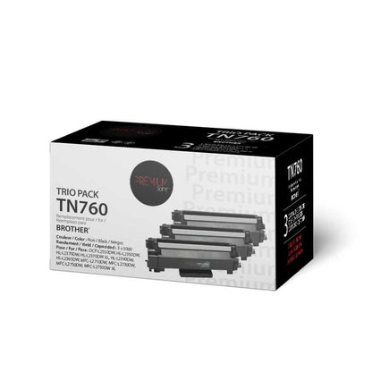 Brother TN760 Toner Alternative Premium Tone Trio Pack 3K
