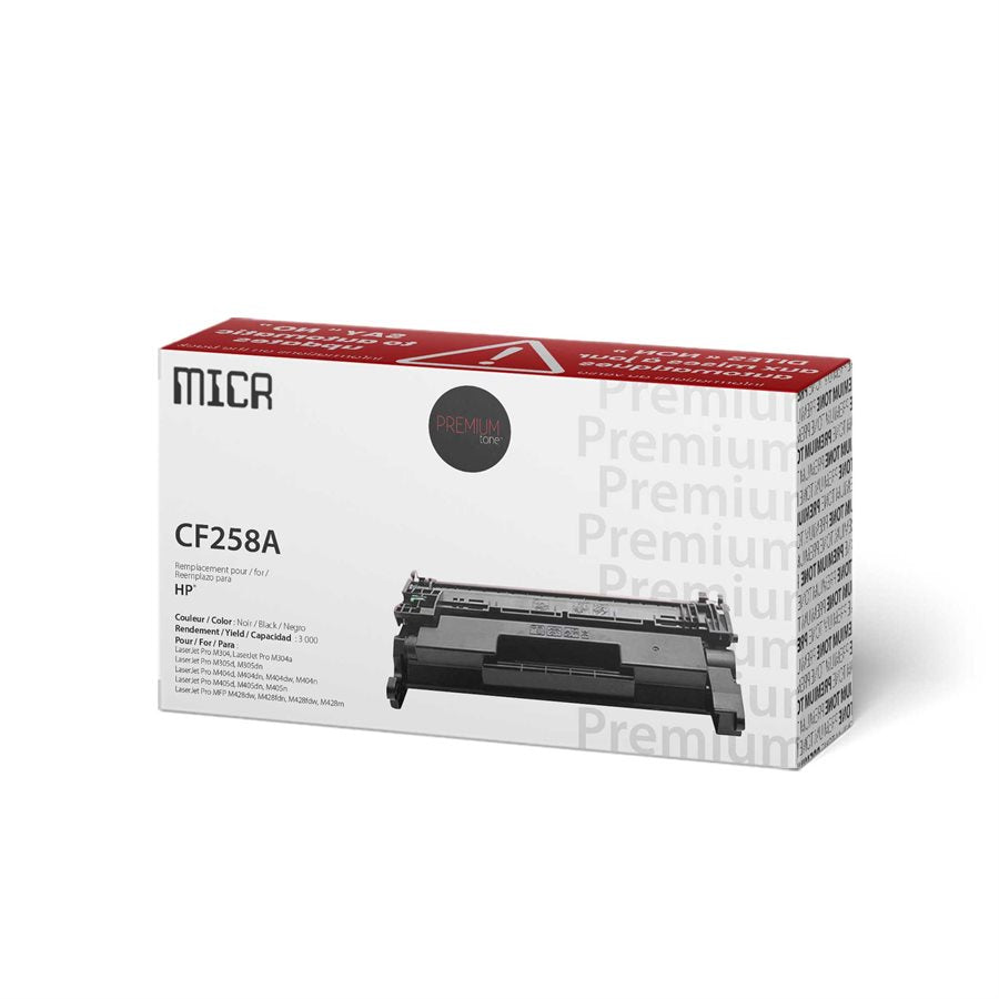 HP CF258A MICR Alternative YRTS Premium Tone 3K