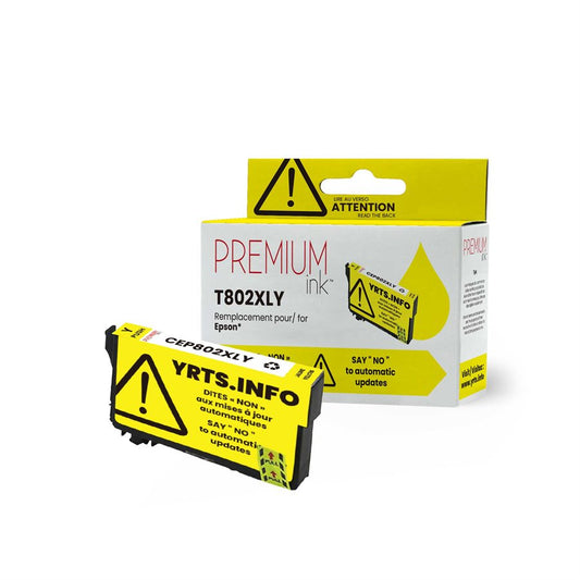 Epson T802XL Alternative Premium Ink YRTS Yellow 1.9K