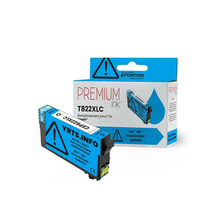 Epson T822XL220 Alternative Premium Ink YRTS Cyan