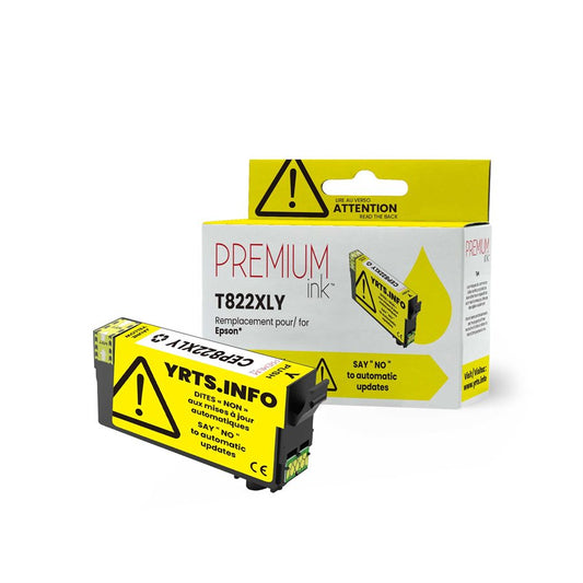 Encre alternative premium jaune YRTS pour Epson T822XL420