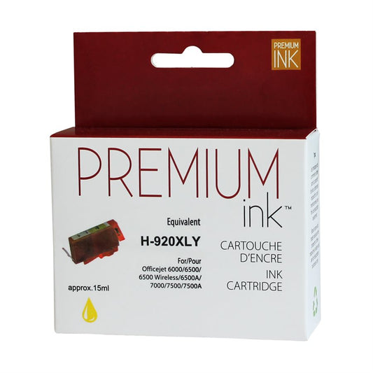 Encre jaune alternative HP n° 920XL CD974A de qualité supérieure