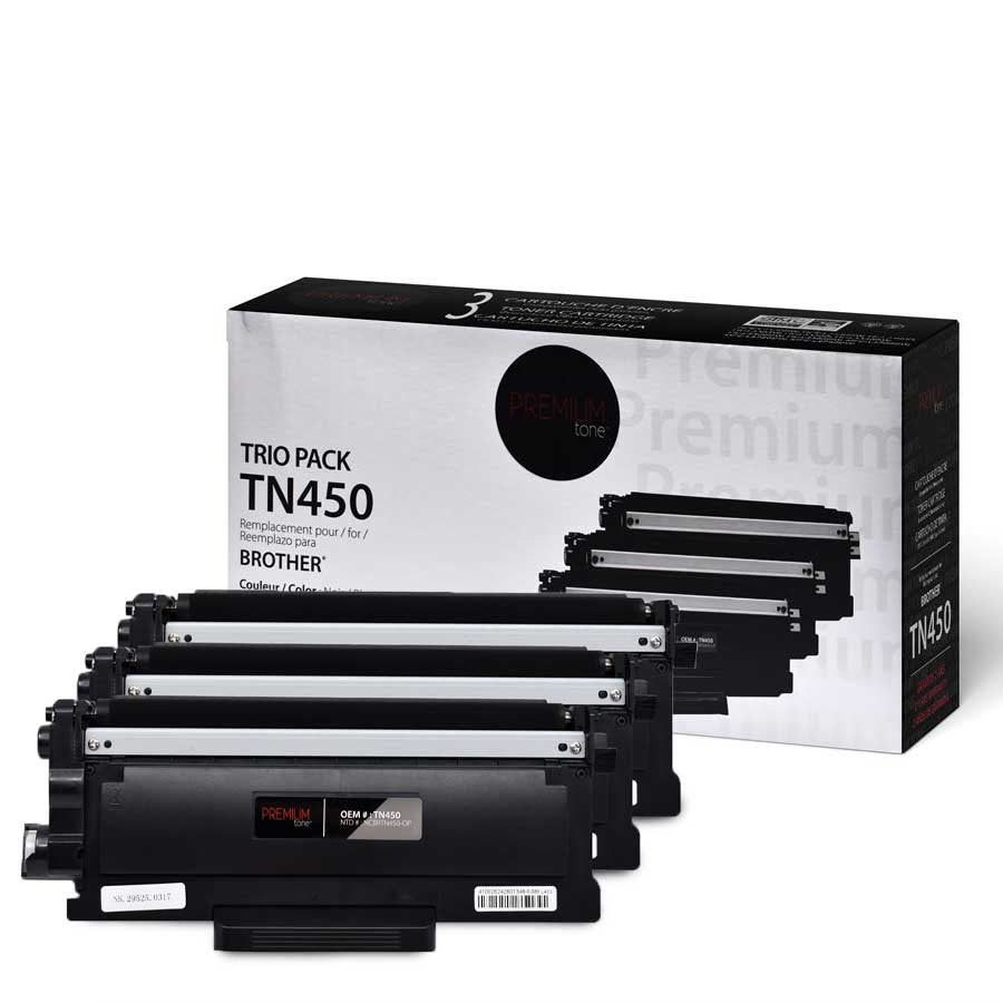 Brother TN450 Alternative Premium Tone Trio Pack 2.6K