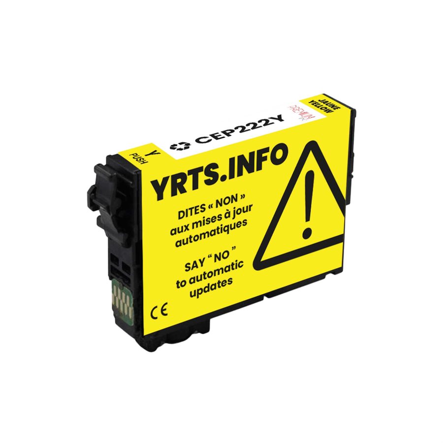 Encre jaune premium alternative Epson T222420, 185 exemplaires