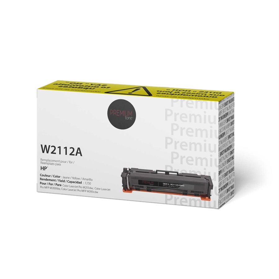 HP 206A W2112A Alternative Premium Tone YRTS Yellow 1250 page