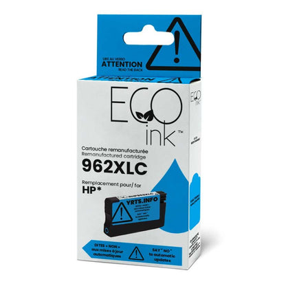 Cartouche d'encre Ecoink cyan HP n° 962XL 3JA00AN reconditionnée, 1,6 k $