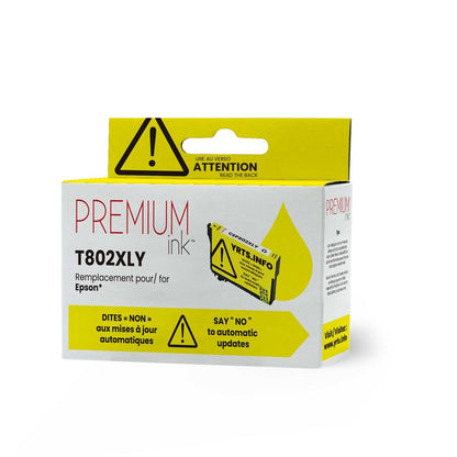 Epson T802XL Alternative Premium Ink YRTS Yellow 1.9K