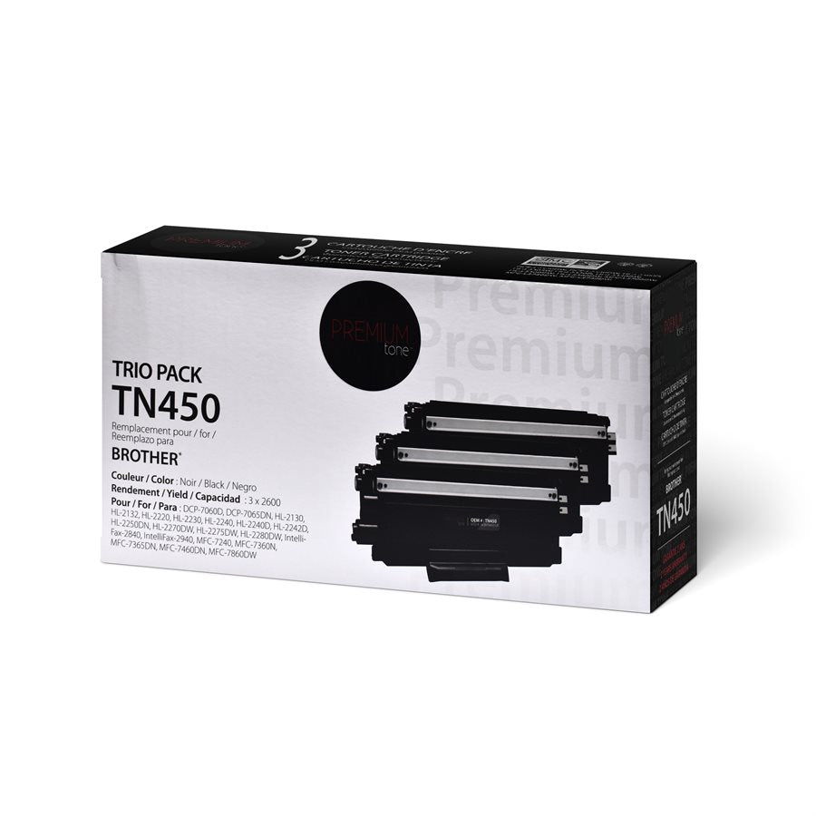 Brother TN450 Alternative Premium Tone Trio Pack 2.6K