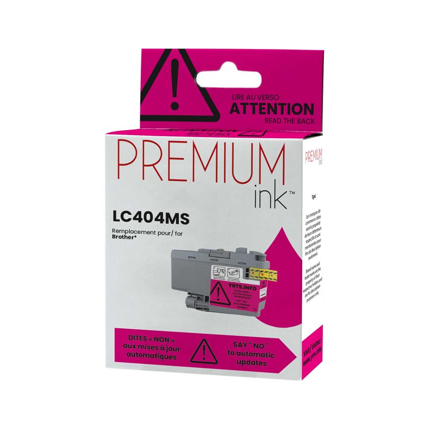 Brother LC404MS Alternative Premium Ink Dye Magenta 750 copies
