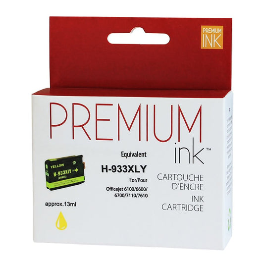 Encre alternative jaune HP n° 933XL de qualité supérieure