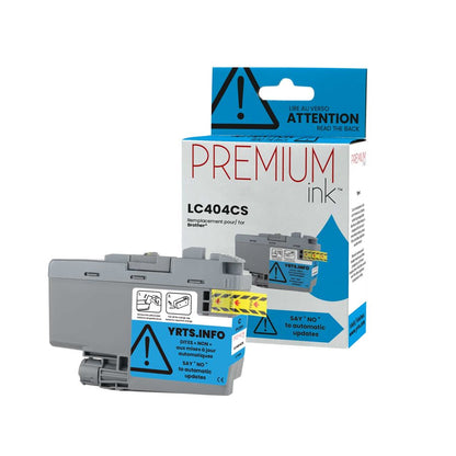 Brother LC404CS Alternative Premium Ink Dye Cyan 750 copies