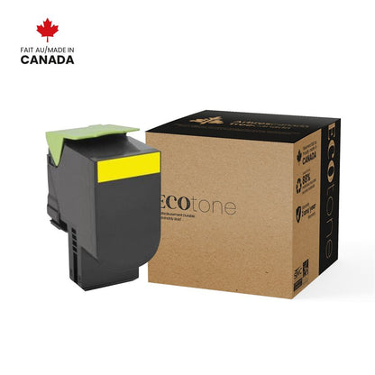 Lexmark 80C1HY0 Toner EcoTone Yellow 3K