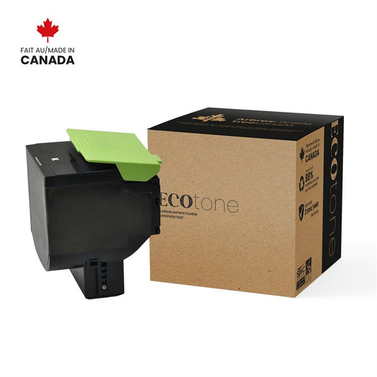 Lexmark 80C1SK0 Reman Ecotone Noir 2,5K