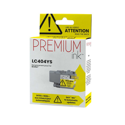 Brother LC404YS Alternative Premium Ink Dye Yellow 750 copies