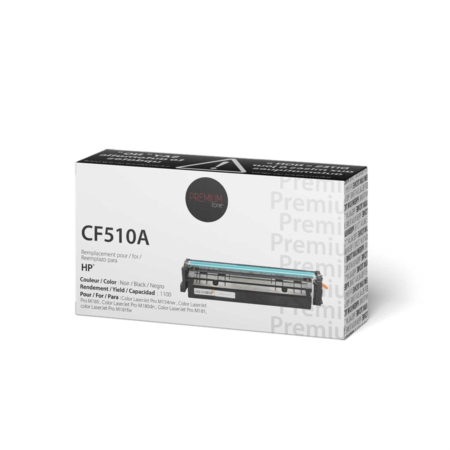 HP CF510A (204A) Tonalité Premium Alternative Noir 1,1K