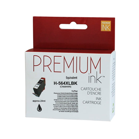 Encre noire alternative HP n° 564XL CN684WN de qualité supérieure