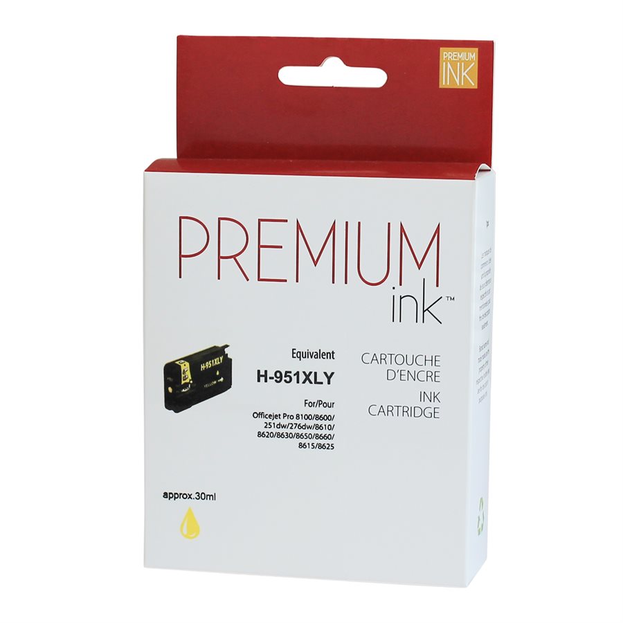 Encre jaune alternative HP n° 951XL CN048AN de qualité supérieure, 1 500 ml