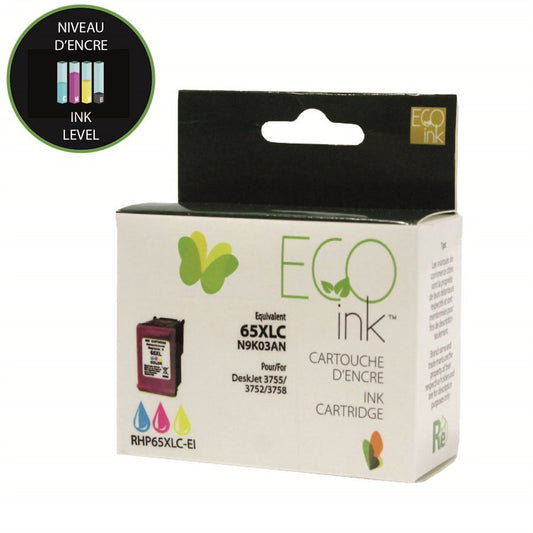 Cartouche d'encre couleur EcoInk HP n° 65XL N9K03AN