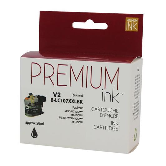 Brother LC107BK Black Alternative Premium Ink