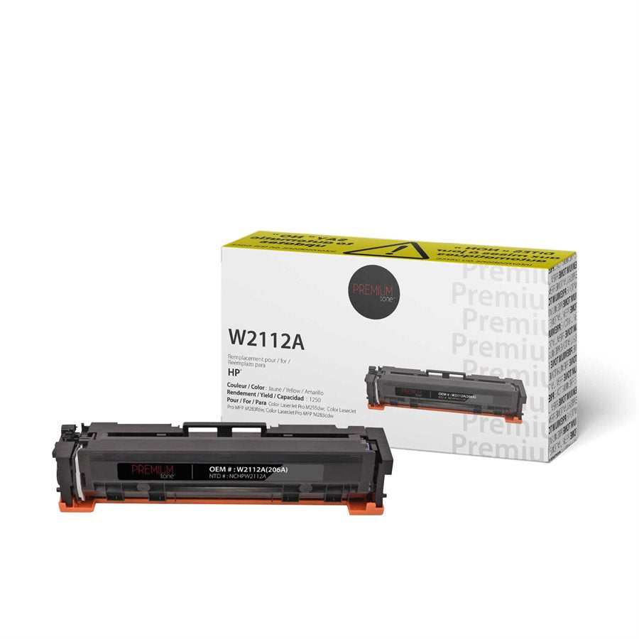 HP 206A W2112A Alternative Premium Tone YRTS Yellow 1250 page