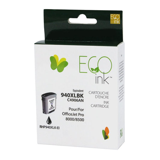 HP No. 940XL C4906A Reman Noir EcoInk