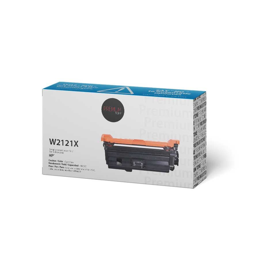 Cartouche d'encre cyan premium alternative HP W2121X (212X) (10 000 YRTS)