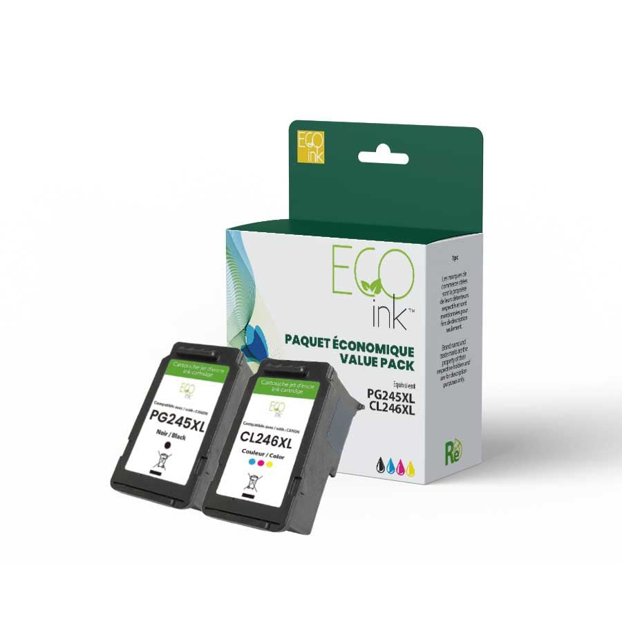 Canon PG245XL/CL246XL Value Pack Ecoink