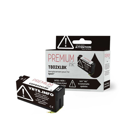 Epson T802XL Alternative Premium Ink YRTS Black 2.6K
