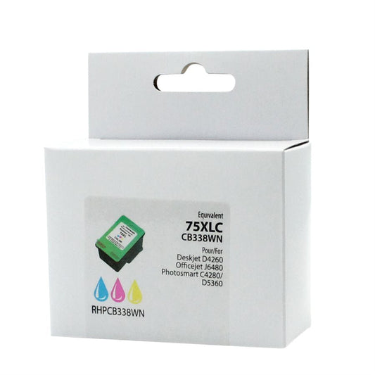 Cartouche d'encre couleur neutre HP n° 75XL/CB338WN reconditionnée