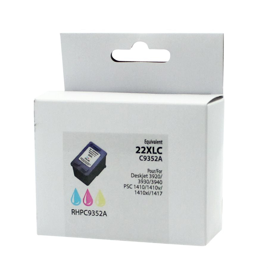 HP No. 22XL C9352A Colour Reman Neutral Box