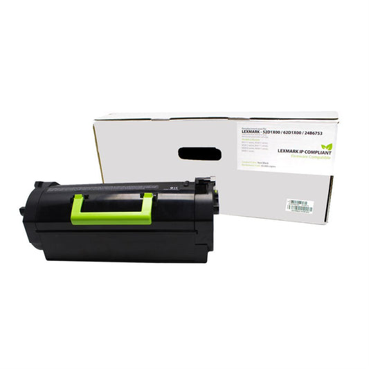 Cartouche de toner 45 000 pages, compatible Lexmark 52D1X00. 62D1X00
