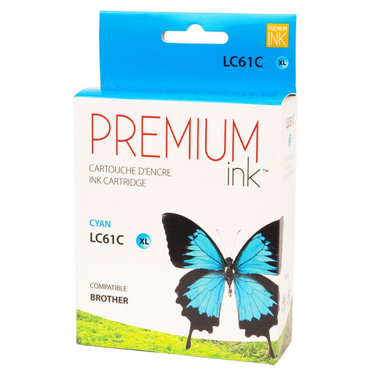 Brother LC61XL Alternative Cyan Premium Ink